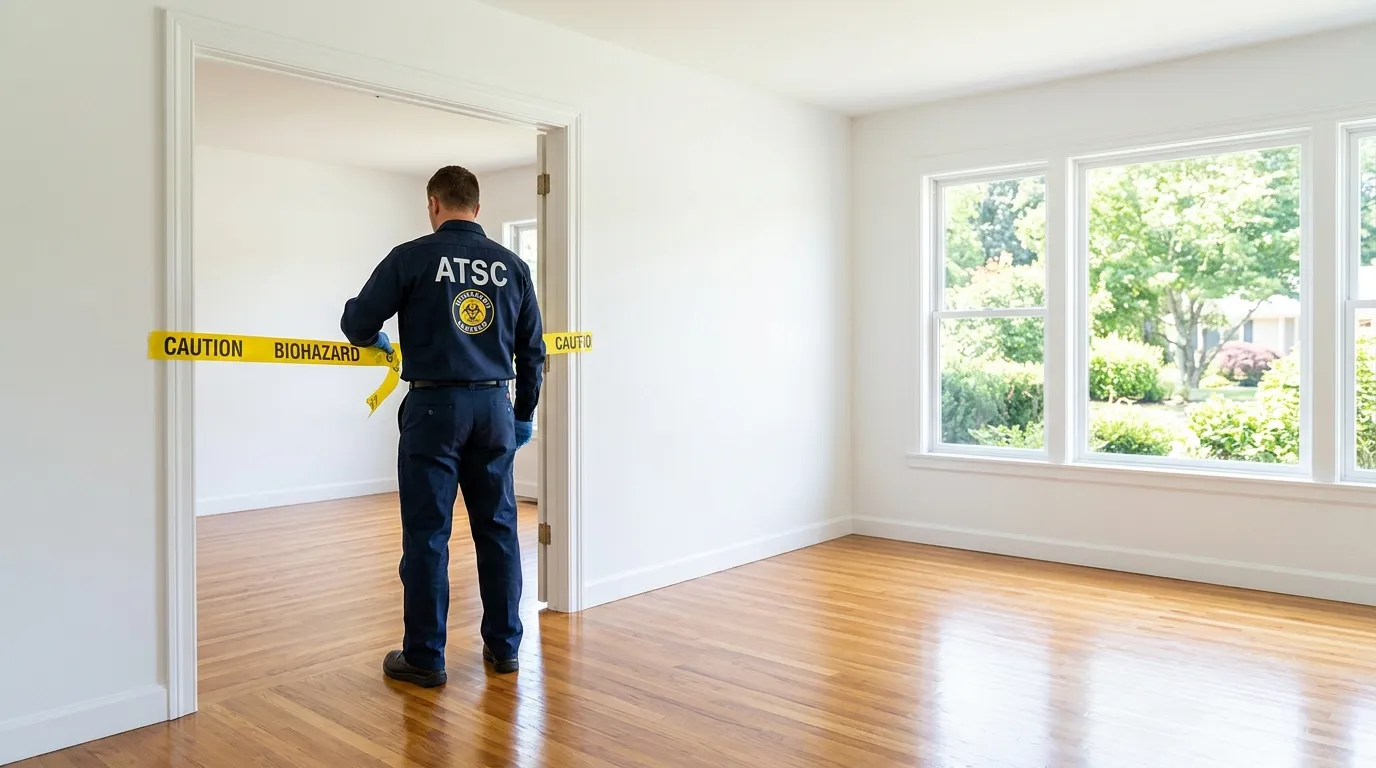 Certified biohazard cleanup crew performing Crime Scene Cleanup in Van Nest